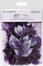 Load image into Gallery viewer, 49 &amp; Market Lavender Acetate Leaves 70 pce
