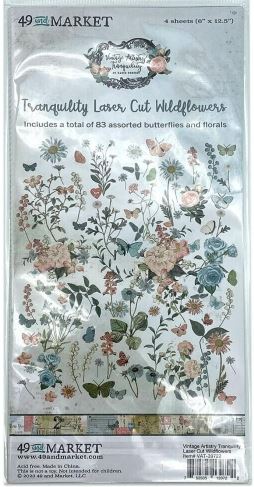 49 & Market Tranquility Laser cut wildflowers