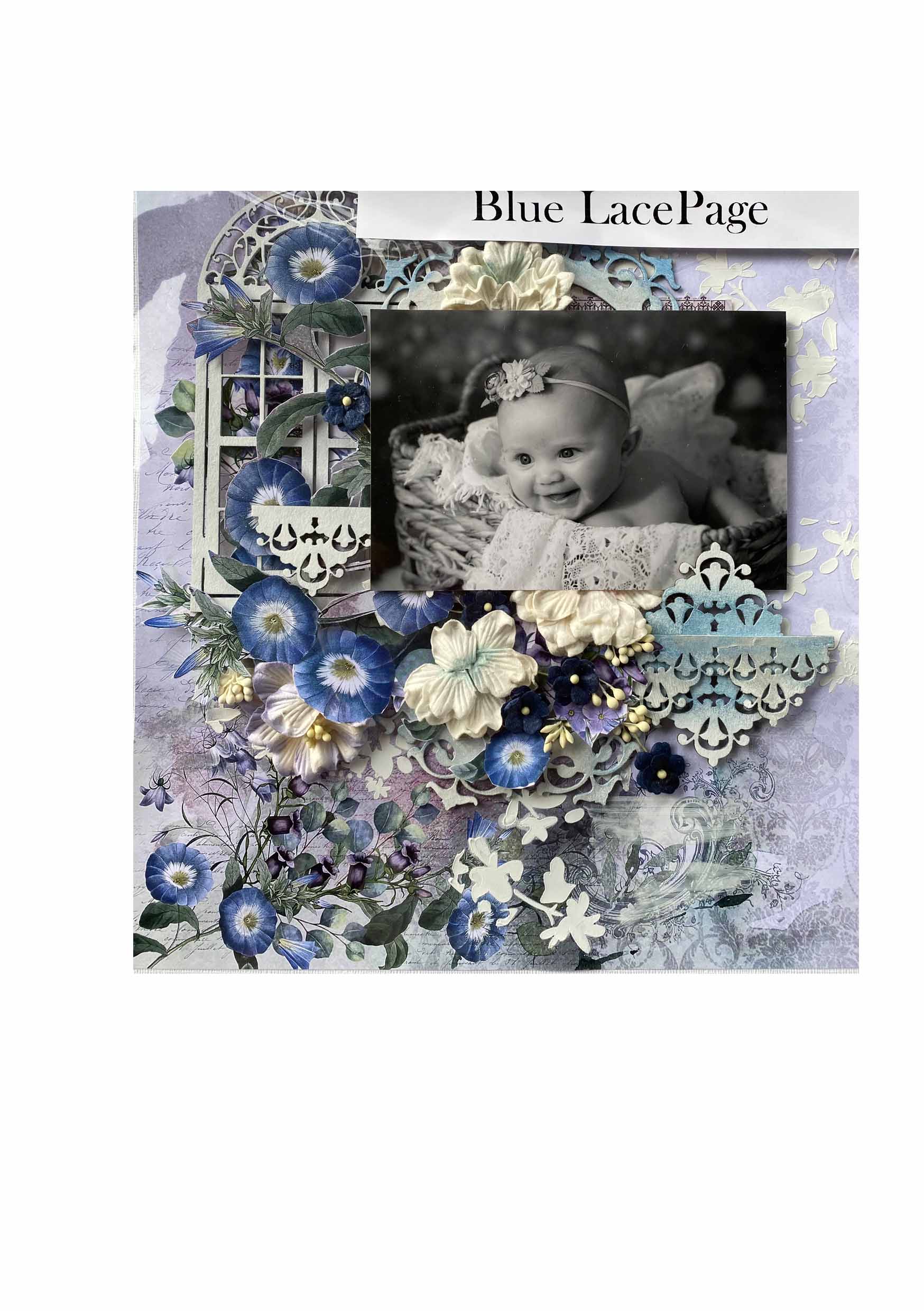 Blue Lace Page Layout Kit – Denise Boddey Designs