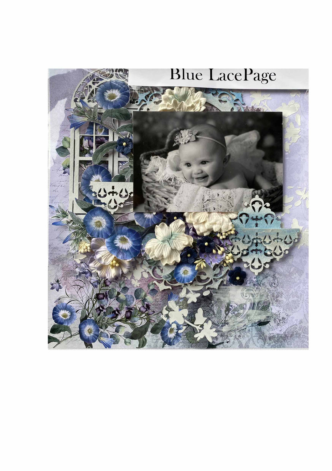 Blue Lace Page Layout Kit