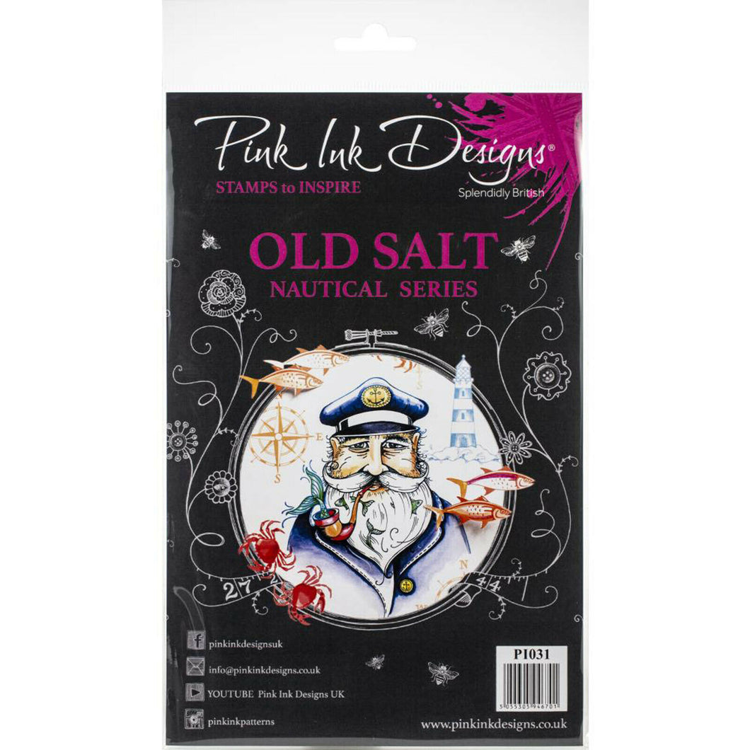 Pink ink Designs Old Salt Nautical Series stamps 10 pce