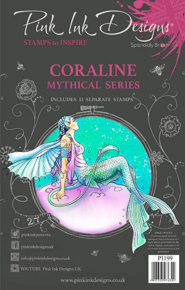 Pink ink designs Coraline Mythical series 11 pce stamp set